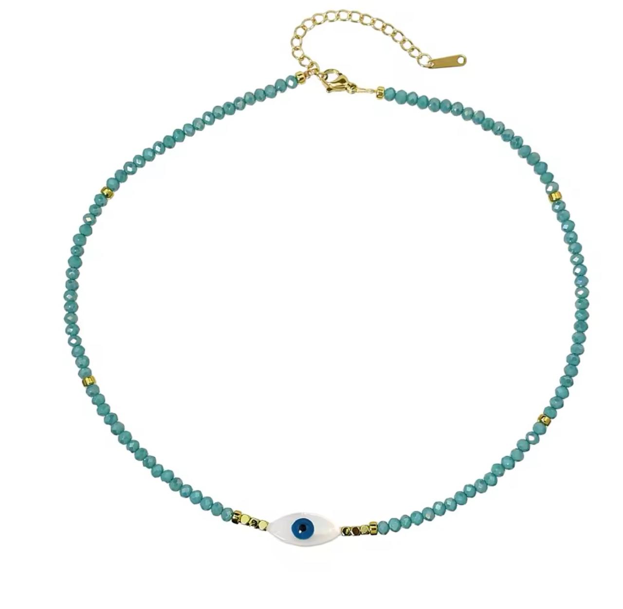 COLLAR OJITO TURQUESA