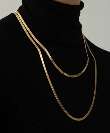 COLLAR CADENA PLANCHADA (dorada)