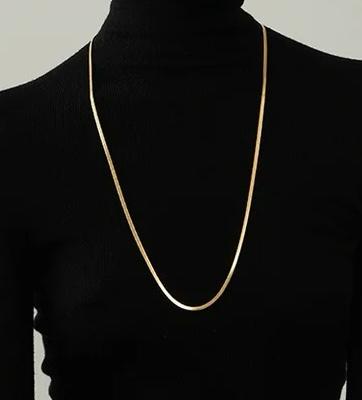 COLLAR CADENA PLANCHADA (dorada)