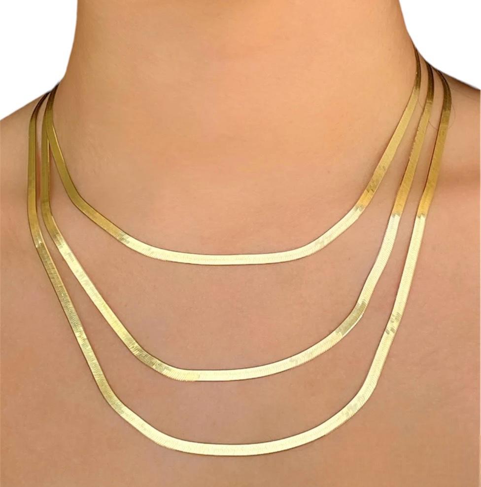 COLLAR CADENA PLANCHADA (dorada)