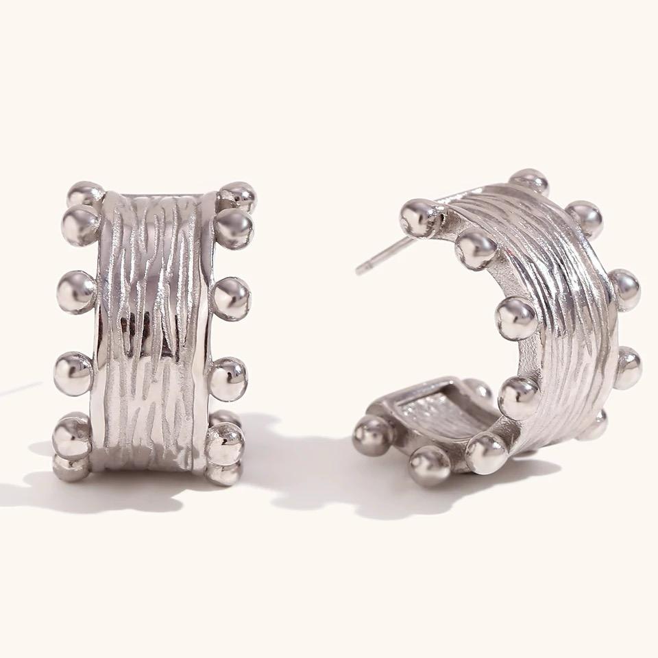 ARETES EMILIA (plateados)