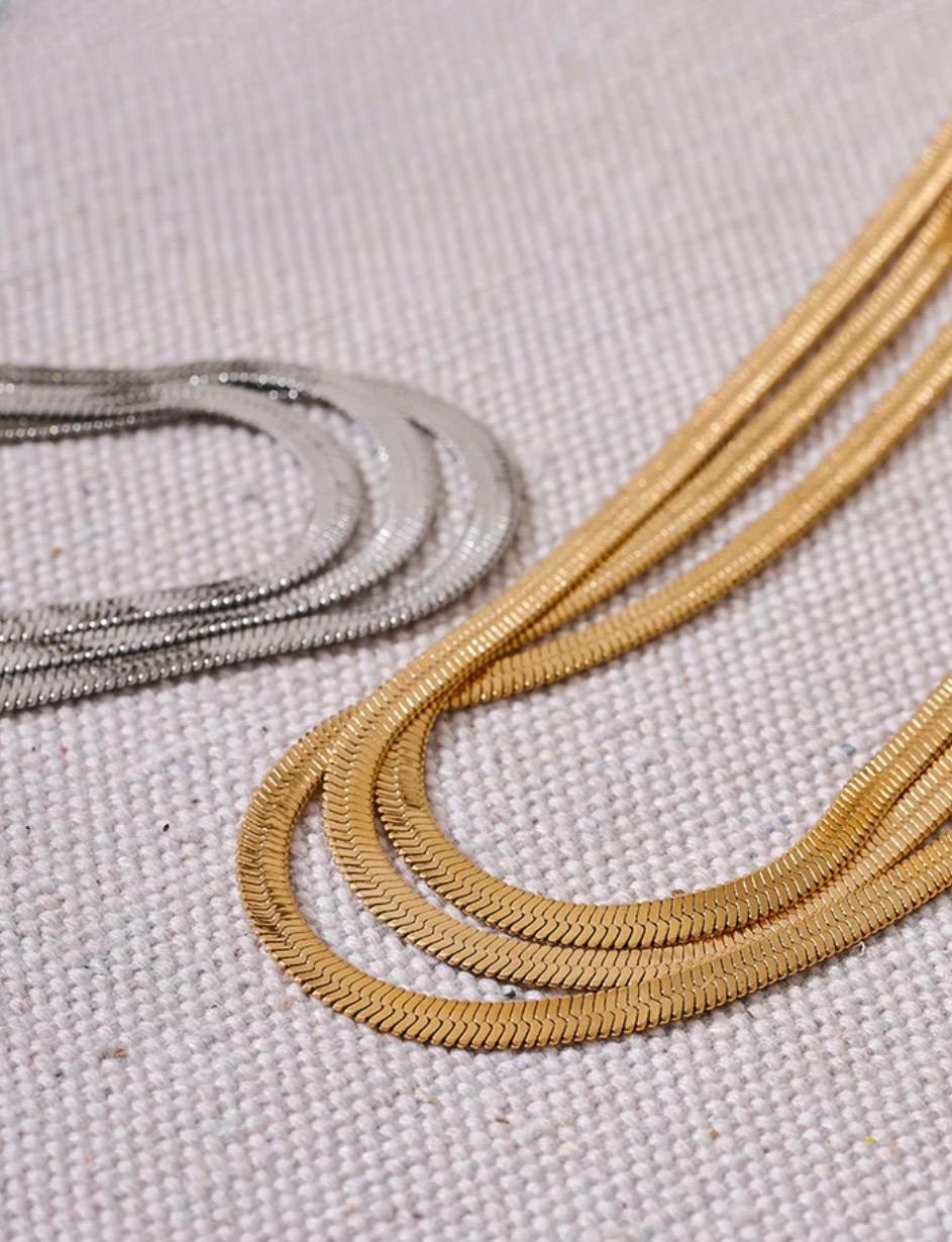 COLLAR CADENA PLANCHADA (plateada)