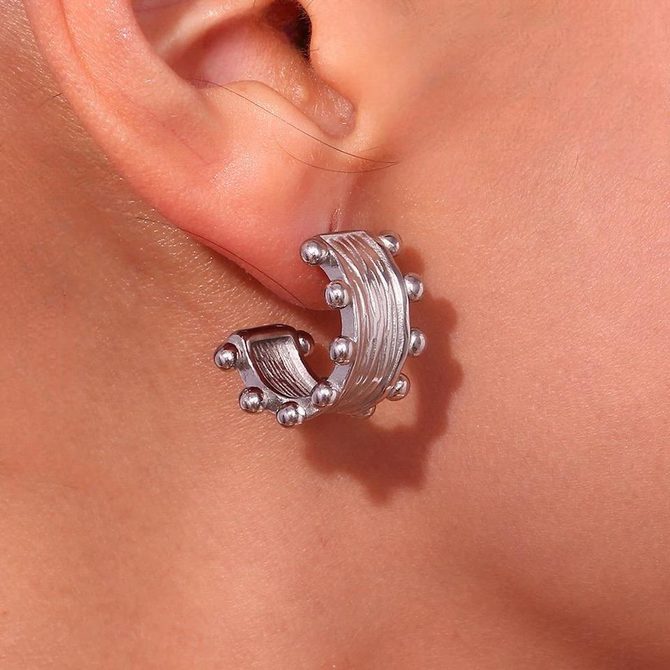 ARETES EMILIA (plateados)