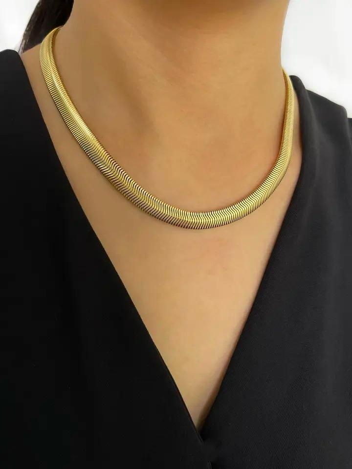 NUEVO! COLLAR SERPIENTE (dorado)