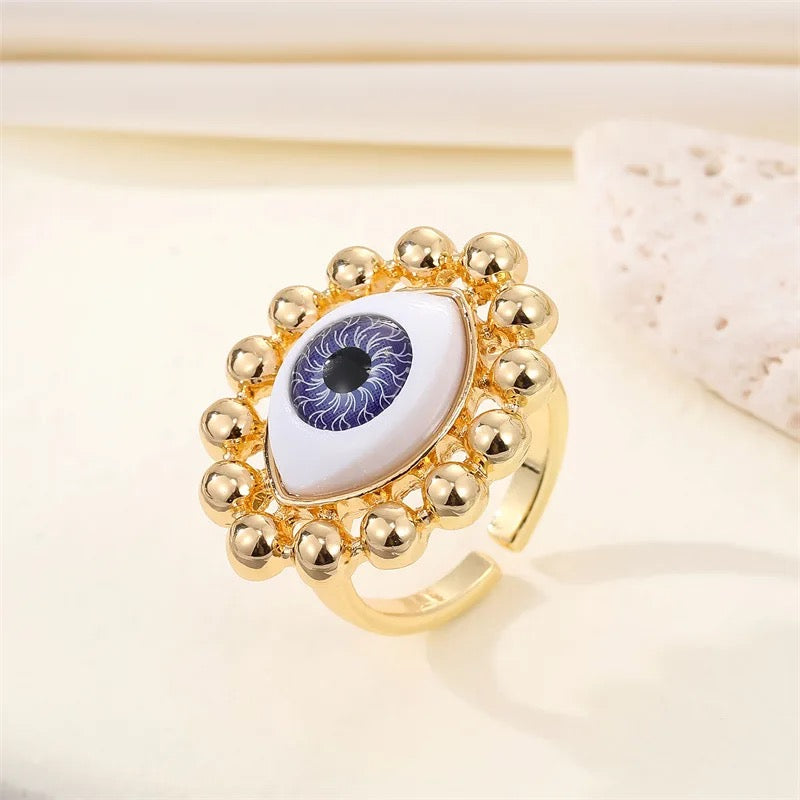 ANILLO OJO AZUL